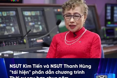 NSƯT Kim Tiến và NSƯT Thanh Hùng hội ngộ dẫn chương trinh VTV