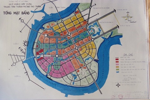 Bản đồ quy hoạch Thủ Thiêm không bị thất lạc