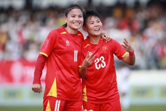 Tuyển nữ Việt Nam 2-0 Myanmar (Hiệp 1): Bích Thùy, Vạn Sự lập công