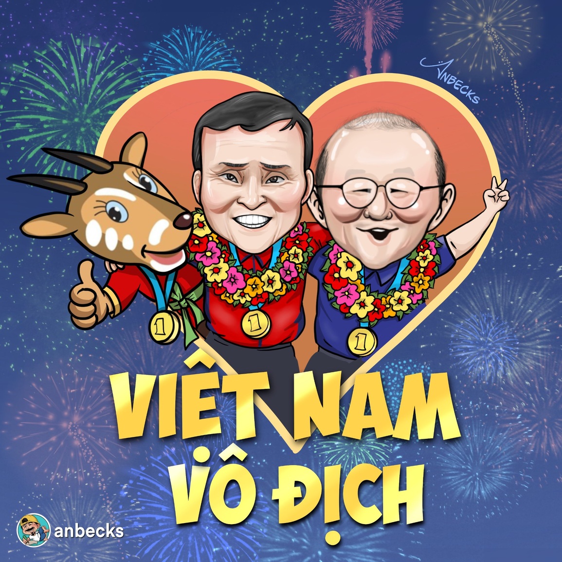 Hai người thầy đã giúp mang những tấm huy chương vàng SEA Games quý báu về cho người hâm mộ bóng đá nước nhà (Ảnh: Anbecks). Hai người thầy đã giúp mang những tấm huy chương vàng SEA Games quý báu về cho người hâm mộ bóng đá nước nhà (Ảnh: Anbecks).