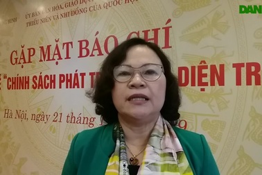 Bà Ngô Thị Minh - Phó Chủ nhiệm Ủy ban Văn hóa, Giáo dục, Thanh niên, Thiếu niên và Nhi đồng của Quốc hội.