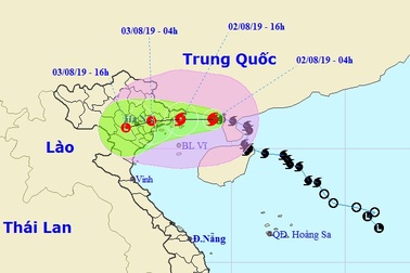 Chiều đến tối nay bão số 3 vào đất liền Quảng Ninh - Thái Bình