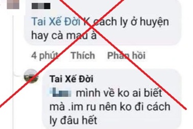 Xử lý người loan tin "về Cà Mau nhậu trong vuông tôm, không đi cách ly"