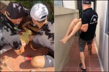 Bé trai 10 tuổi rơi từ tầng 5 xuống tầng 3 ở chung cư Hà Nội