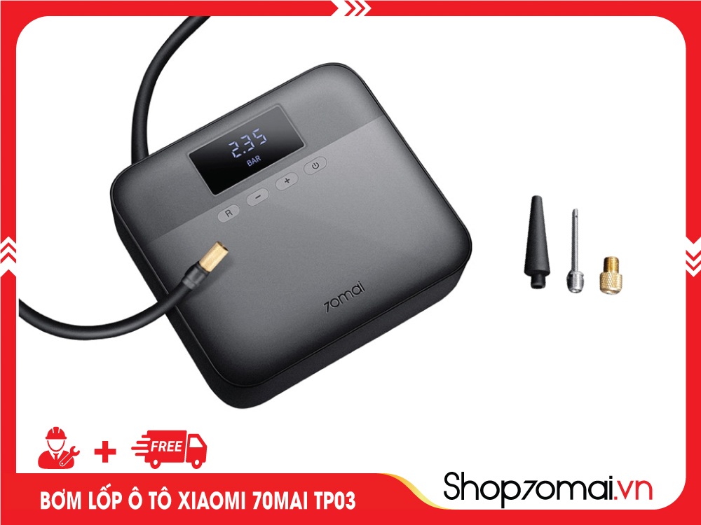 Máy bơm lốp xe ô tô Xiaomi 70mai hàng hot giá hời - 3 Máy bơm lốp xe ô tô Xiaomi 70mai hàng hot giá hời - 3
