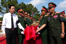 An táng 104 hài cốt quân tình nguyện, chuyên gia Việt Nam hy sinh tại Lào