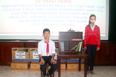 Cận cảnh góc học tập mới của học sinh nghèo xứ Huế