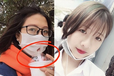 Nữ sinh bất ngờ nổi tiếng chỉ bởi cách uống trà sữa "có một không hai"