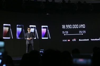 Galaxy Note7 đến tay người dùng Việt Nam từ ngày 19/8, giá 18,99 triệu đồng