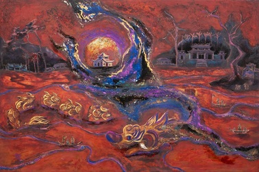 52 tác phẩm sơn mài tôn vinh di sản, phong cảnh Việt Nam của Chu Nhật Quang