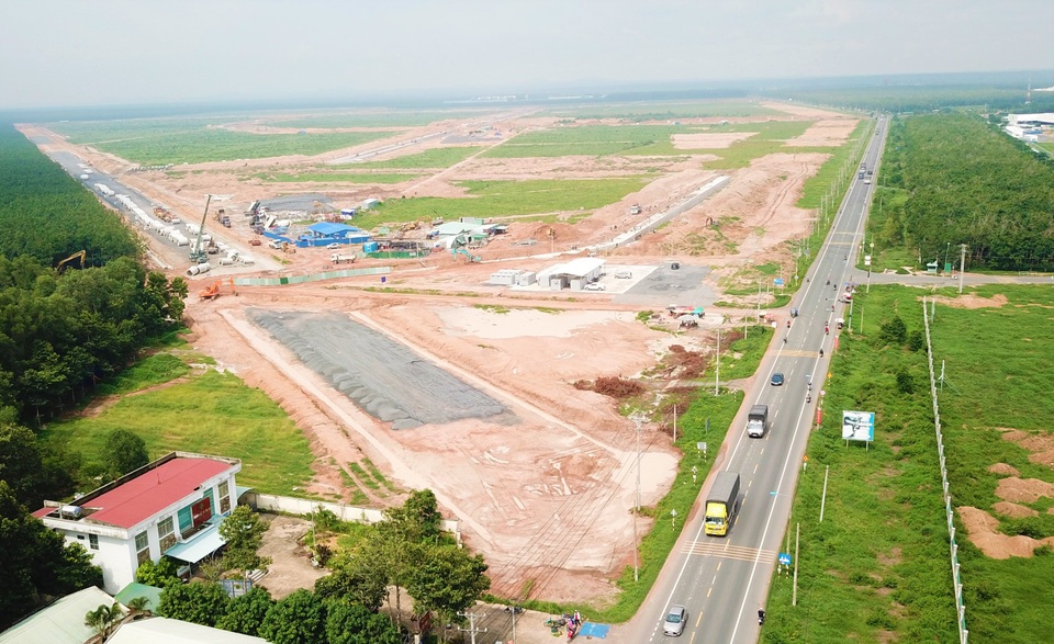 Cận cảnh thi công hối hả tại khu tái định cư sân bay Long Thành - 1 Cận cảnh thi công hối hả tại khu tái định cư sân bay Long Thành - 1