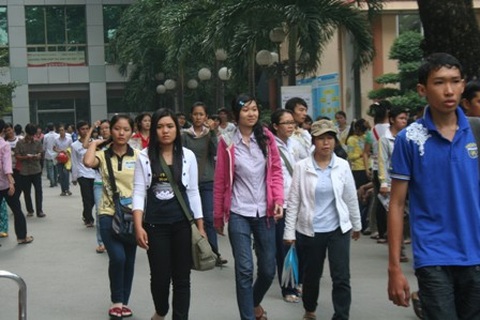 Thí sinh tự tin với môn Toán