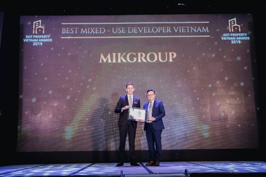 MIKGroup bội thu giải thưởng tại Dot Property Vietnam Awards 2019