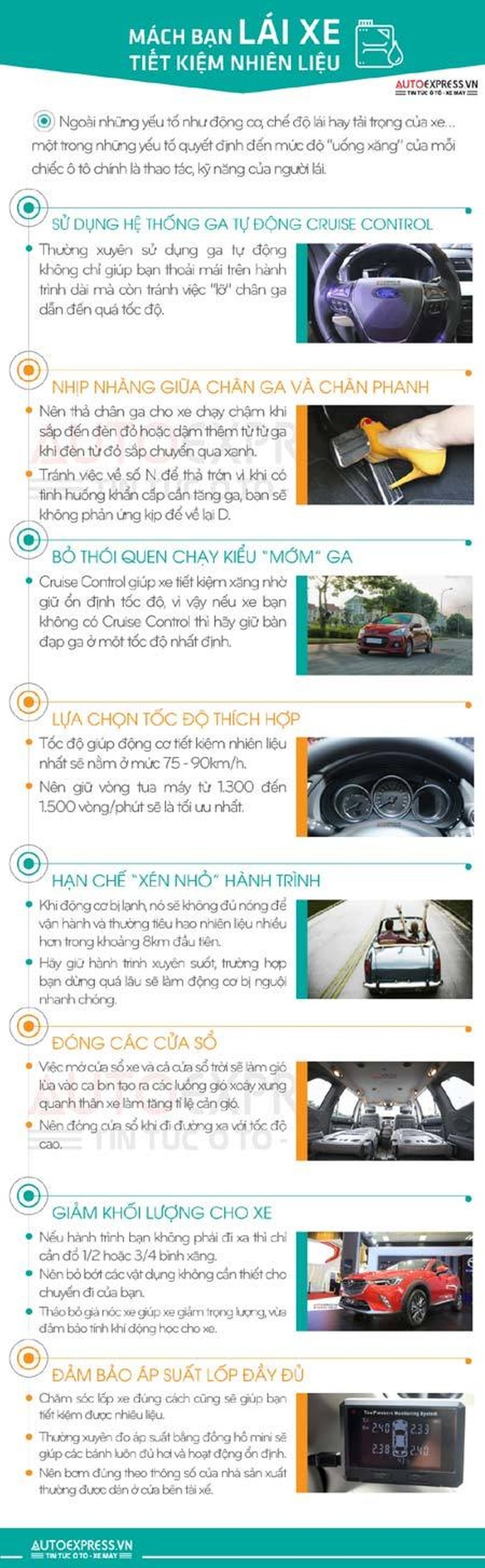 Kinh nghiệm, lái xe tiết kiệm nhiên liệu, tài mới, xe ô tô, động cơ, tải trọng, kỹ năng lái xe, người mới lái xe, xe máy