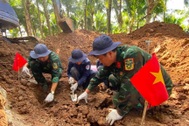 66 hài cốt liệt sĩ được quy tập trong vườn dừa ở miền Tây