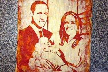 Ngỡ ngàng với bánh pizza "mang chân dung người nổi tiếng"