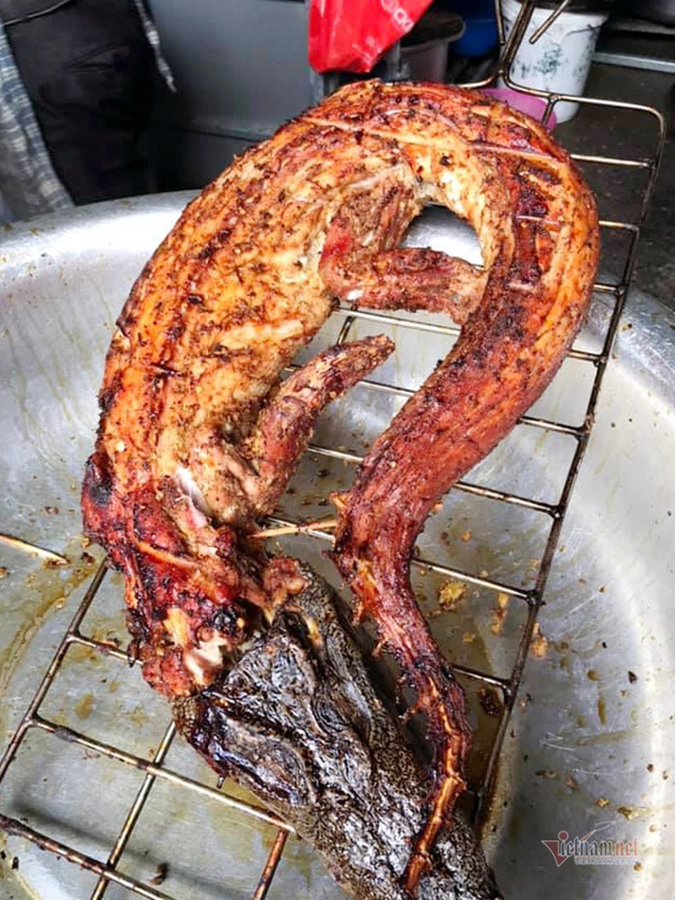 Cá sấu nguyên con rẻ như rau, nướng ăn liền ngày bán 2 tạ - 6 Cá sấu nguyên con rẻ như rau, nướng ăn liền ngày bán 2 tạ - 6