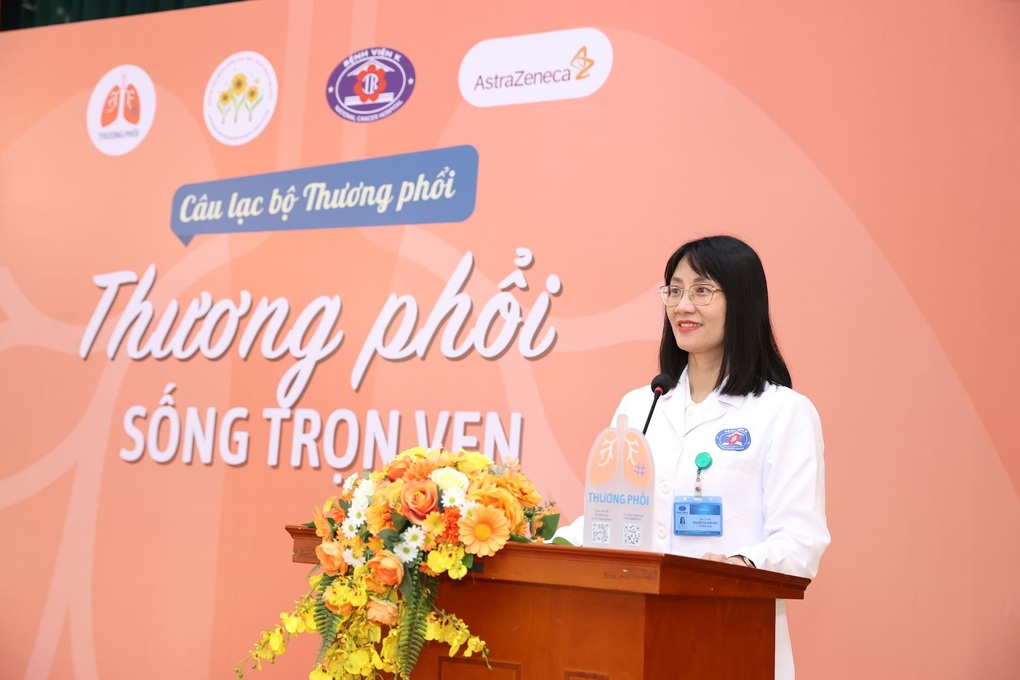 Tăng cường chăm sóc cho bệnh nhân ung thư phổi từ mô hình câu lạc bộ “Thương phổi” - 1 Tăng cường chăm sóc cho bệnh nhân ung thư phổi từ mô hình câu lạc bộ “Thương phổi” - 1
