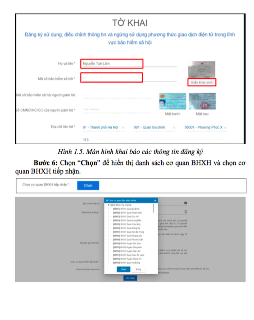 Hướng dẫn đăng ký giao dịch điện tử cho cá nhân dưới 18 tuổi - 3 Hướng dẫn đăng ký giao dịch điện tử cho cá nhân dưới 18 tuổi - 3