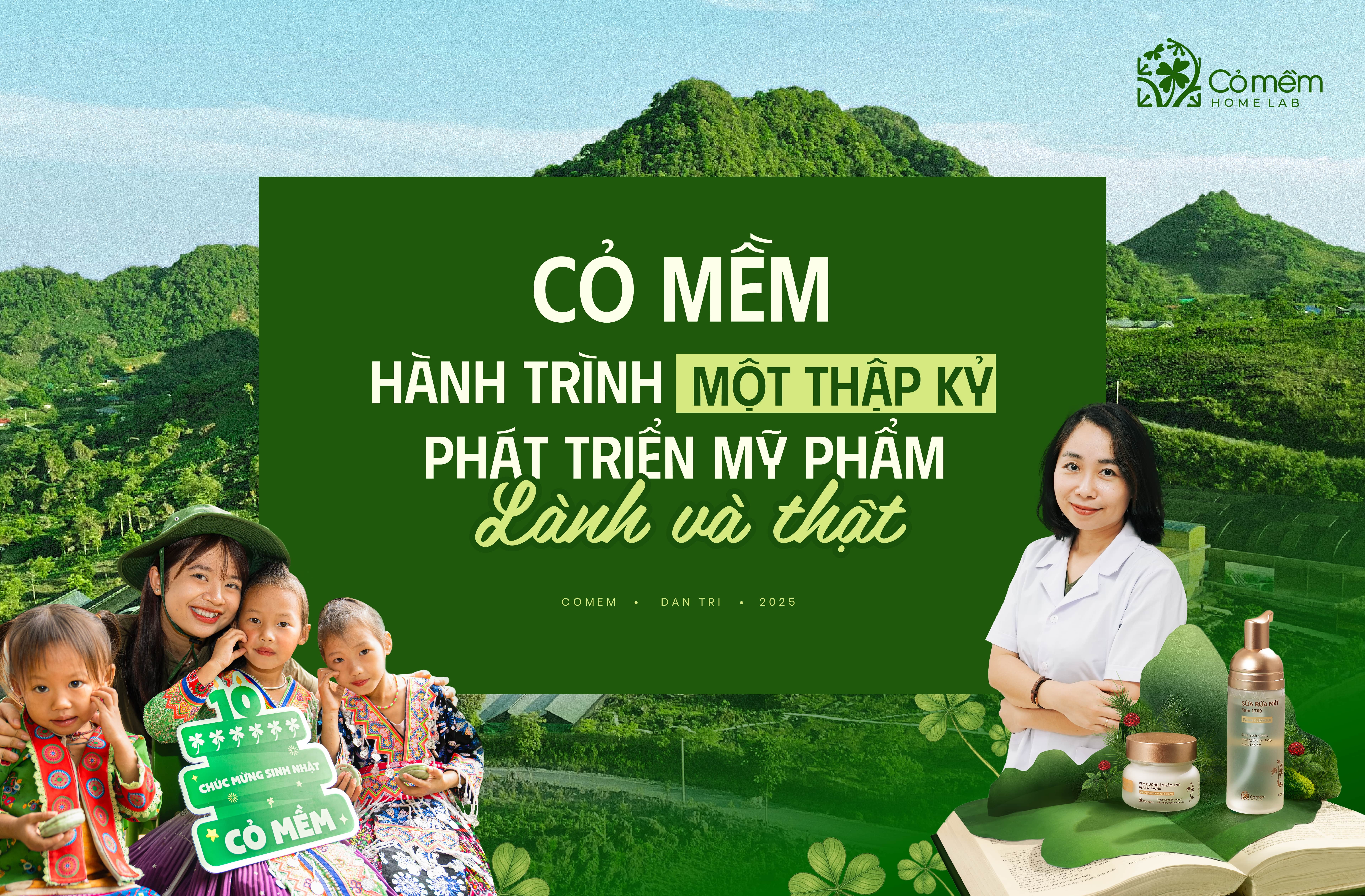 Cỏ Mềm: Hành trình một thập kỷ phát triển mỹ phẩm “lành và thật”