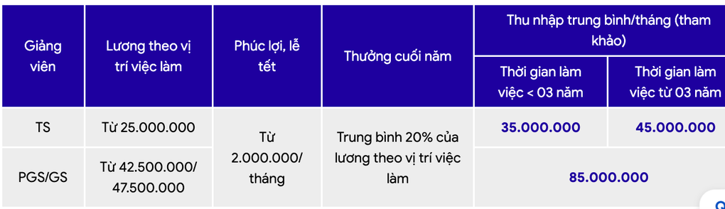 Tiết lộ thu nhập của giảng viên các trường đại học “nghìn tỷ” - 1 Tiết lộ thu nhập của giảng viên các trường đại học “nghìn tỷ” - 1