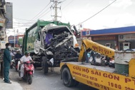 Xe cứu hộ kéo xe rác cán một người tử vong ở TPHCM