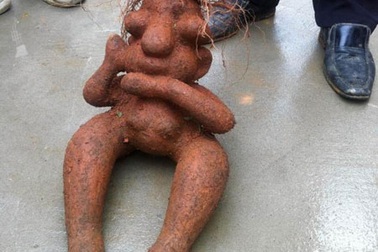 Đào được 2 bộ rễ cây giống hình người đến kinh ngạc