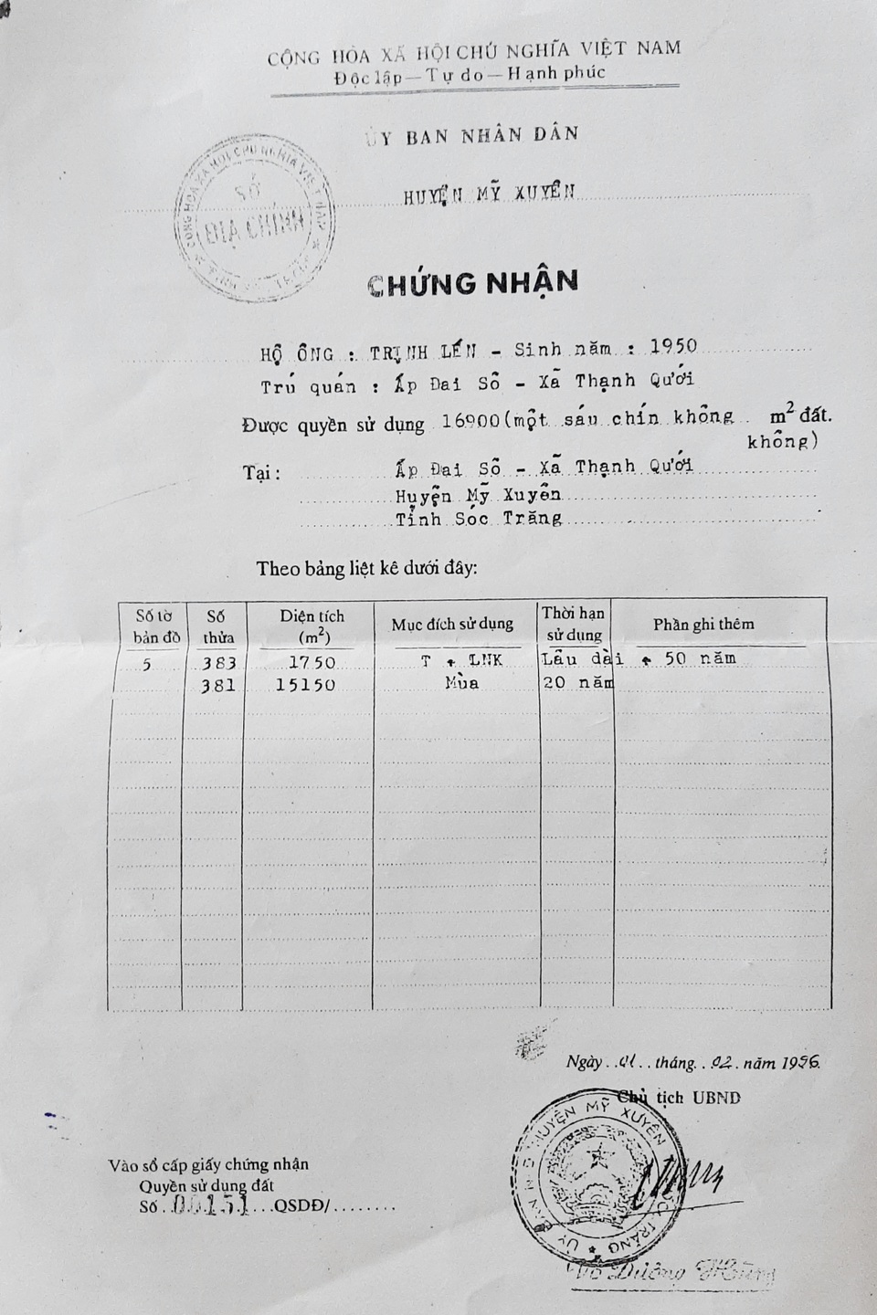 Tình tiết bất ngờ vụ đất được cấp sổ đỏ, tòa Sóc Trăng vẫn phán thua kiện - 1 Tình tiết bất ngờ vụ đất được cấp sổ đỏ, tòa Sóc Trăng vẫn phán thua kiện - 1
