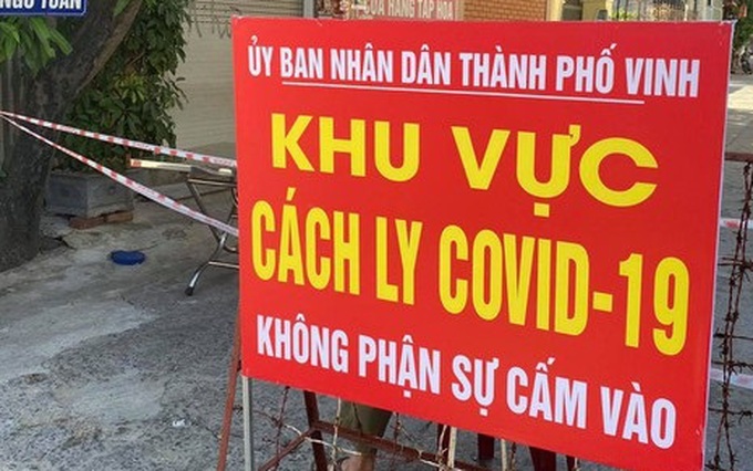 Nghệ An cách ly xã hội 4 thôn ở Nghi Lộc có cặp vợ chồng nhiễm Covid-19