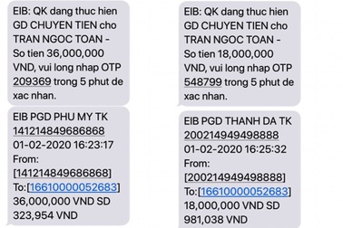 Một chủ tài khoản ngân hàng bị “bốc hơi” 54 triệu đồng