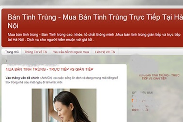 Bán tinh trùng qua mạng: Muôn lời hứa trên trời