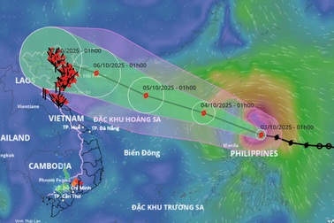Bão Matmo có thể vào Biển Đông hôm nay