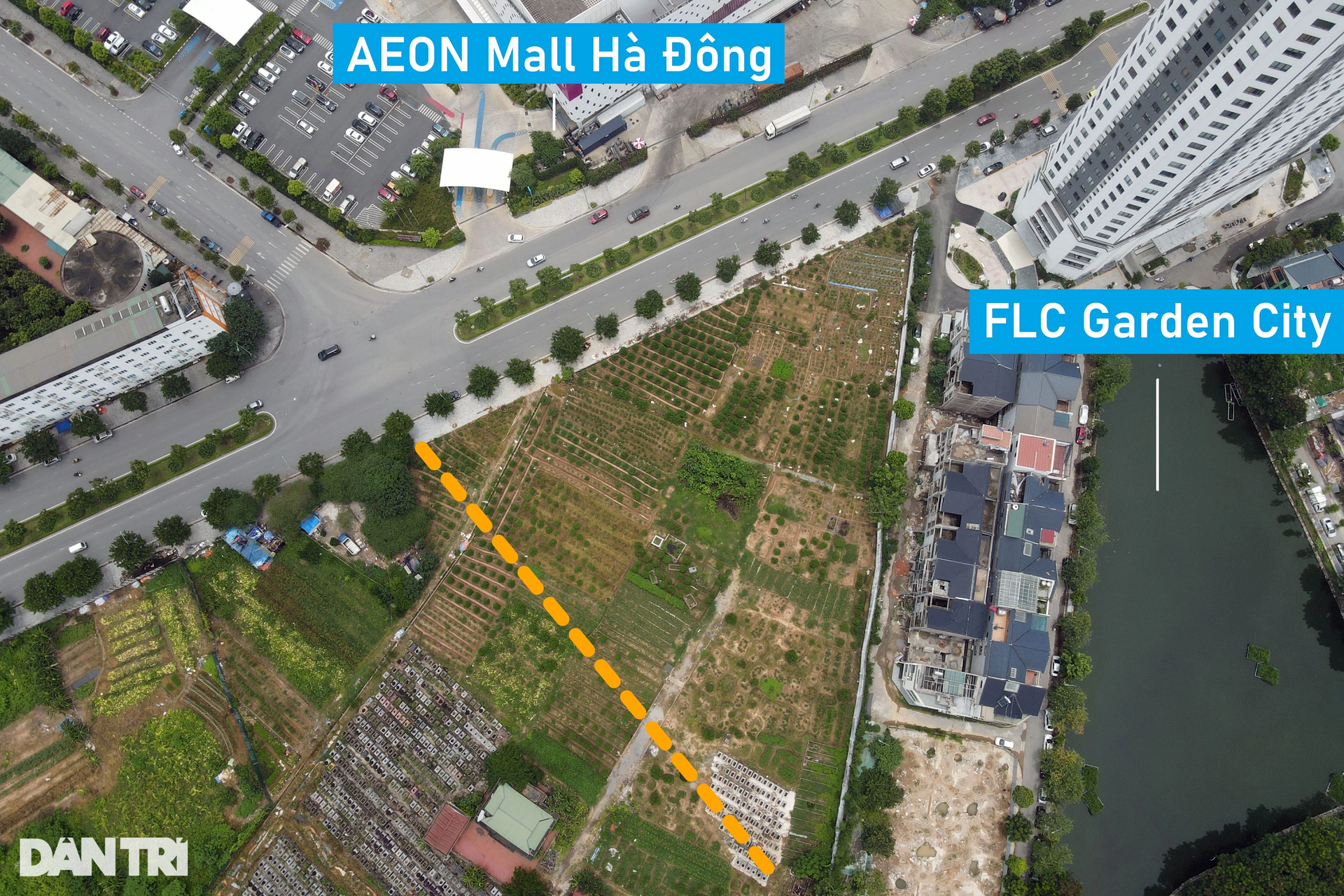 Hiện trạng 2 trục đường quy hoạch đi qua khu đô thị mới Dương Nội - 16 Hiện trạng 2 trục đường quy hoạch đi qua khu đô thị mới Dương Nội - 16
