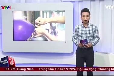 Sử dụng "bóng cười" thường xuyên có thể gây đột quỵ về tim
