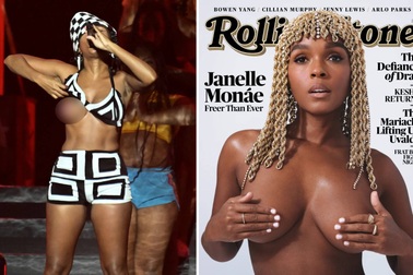 Nữ ca sĩ gây tranh cãi vì kéo áo khoe ngực tại lễ hội âm nhạc