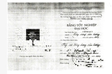 Buộc thôi việc phó giám đốc ban quản lý dự án có bằng cấp không hợp pháp