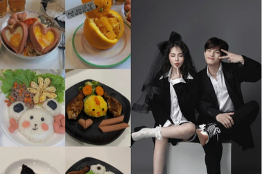 Chàng trai khéo tay tạo hình thức ăn đẹp mắt để giúp bạn gái ngon miệng