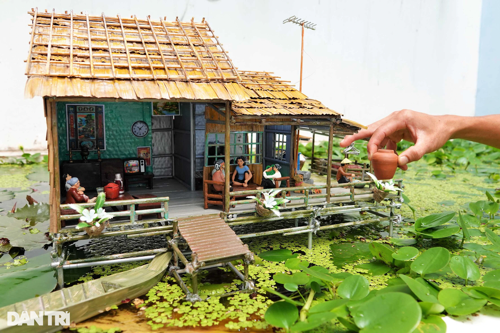 Biến đũa, bìa... thành nhà sàn thu nhỏ, bán một cái thu ngay tiền triệu - 9 Biến đũa, bìa... thành nhà sàn thu nhỏ, bán một cái thu ngay tiền triệu - 9