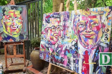 Gặp gỡ họa sĩ vẽ tranh chân dung Tổng thống Donald Trump và Chủ tịch Kim Jong-un