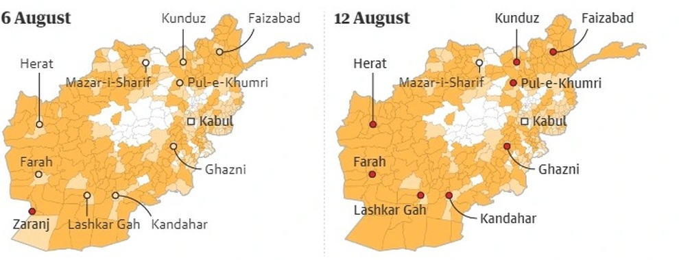 7 ngày Taliban tấn công chớp nhoáng làm rung chuyển Afghanistan - 3 7 ngày Taliban tấn công chớp nhoáng làm rung chuyển Afghanistan - 3