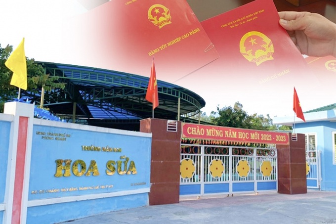 Trường mầm non Hoa Sữa nơi hai nữ giáo viên đang công tác.