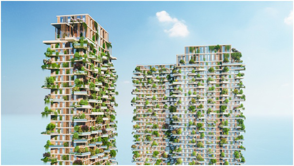 Hàng loạt báo quốc tế viết về tòa tháp xanh Ecopark - 2 Hàng loạt báo quốc tế viết về tòa tháp xanh Ecopark - 2