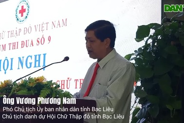 Lãnh đạo tỉnh Bạc Liêu đánh giá công tác nhân đạo của Hội Chữ thập đỏ