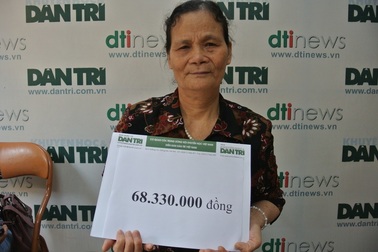 Hơn 68 triệu đồng tiếp tục đến với cậu bé Dương bị ung thư vòm họng