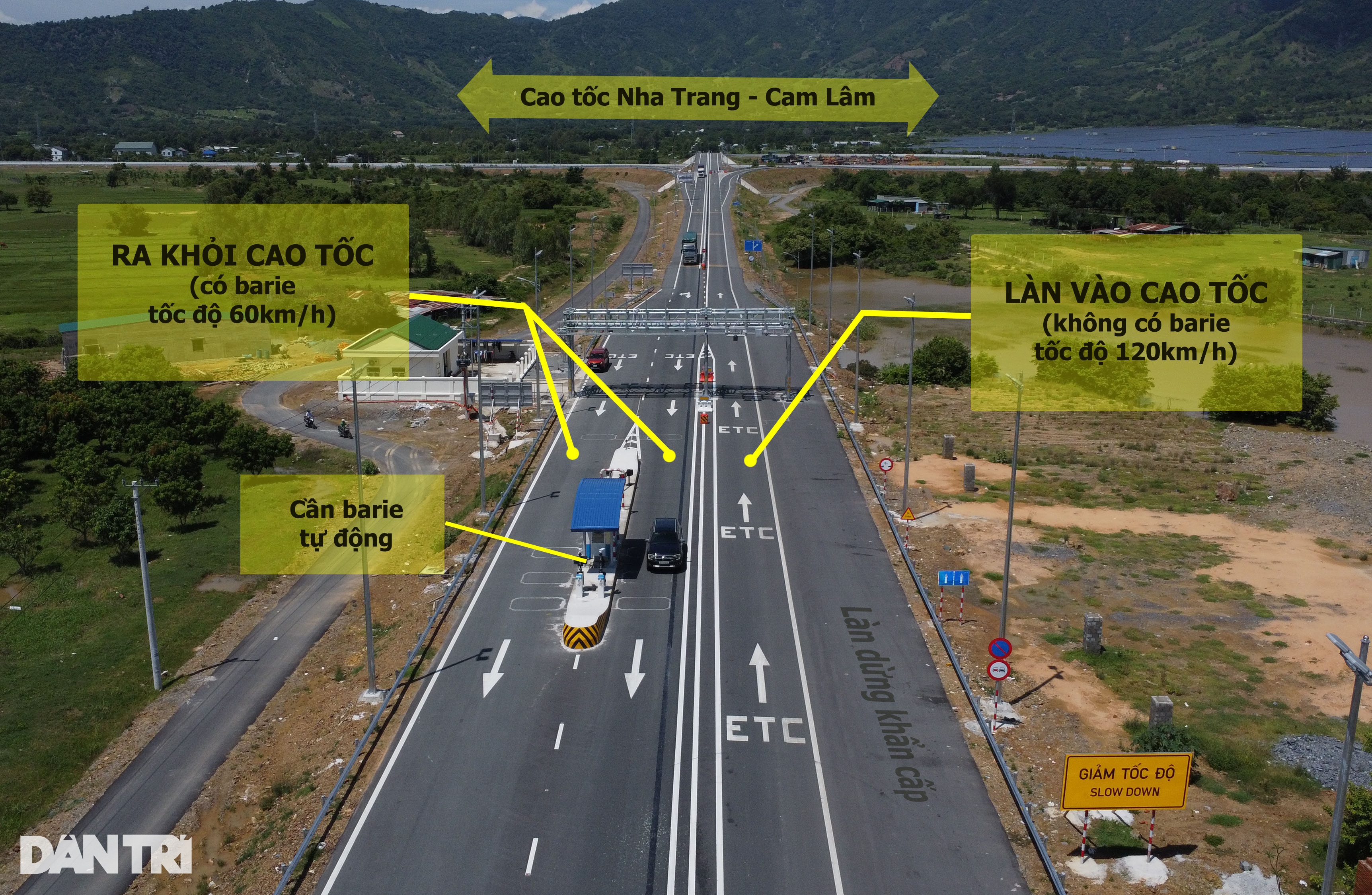 Hình hài trạm BOT lược bỏ barie trên cao tốc Nha Trang - Cam Lâm - 3