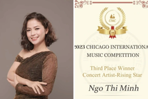 Giọng ca opera Minh Minh giành giải ba cuộc thi âm nhạc tổ chức tại Mỹ