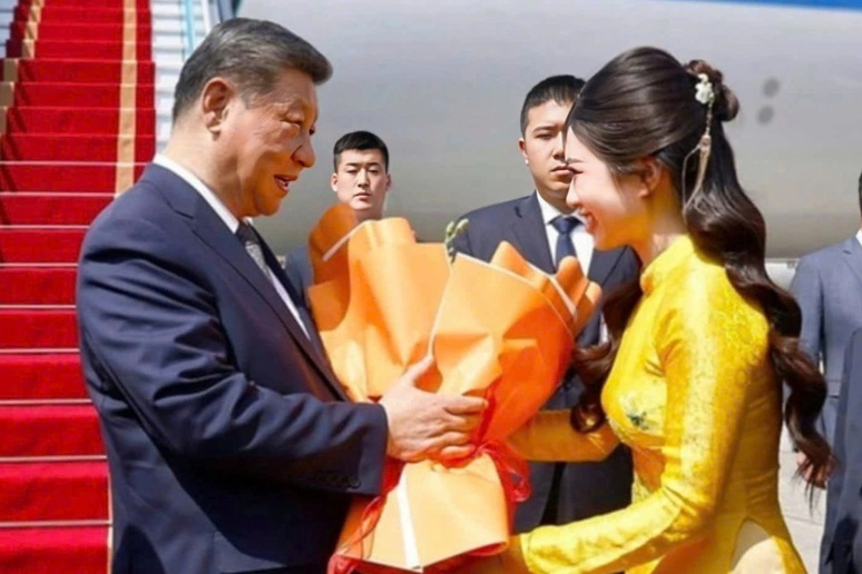 Tiết lộ của á khôi Ngoại giao về buổi tặng hoa Chủ tịch Tập Cận Bình