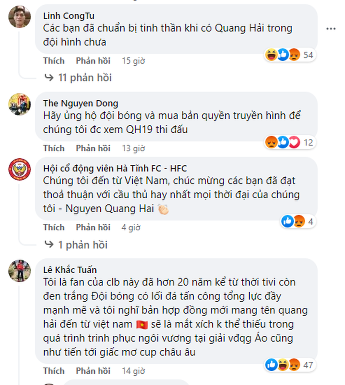Quang Hải chưa đến Áo, CĐV Việt Nam đã gây náo loạn fanpage CLB LASK - 2 Quang Hải chưa đến Áo, CĐV Việt Nam đã gây náo loạn fanpage CLB LASK - 2