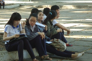 Thí sinh vừa hoàn thành bài thi môn Ngoại ngữ