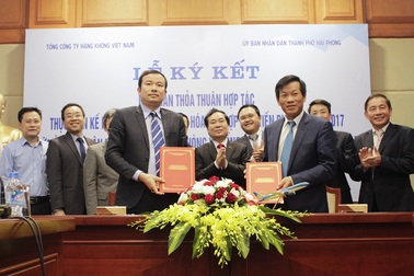 Vietnam Airlines hợp tác ngoại giao văn hoá - du lịch với Hải Phòng